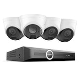 EH500 - 5MP 8 Channel PoE Security System, 6MP NVR, S+265., Human & Vehicle Detection, Color Night Vision, Smart Playback, IP67, Audio Recording, Smart Notification with Image Attached